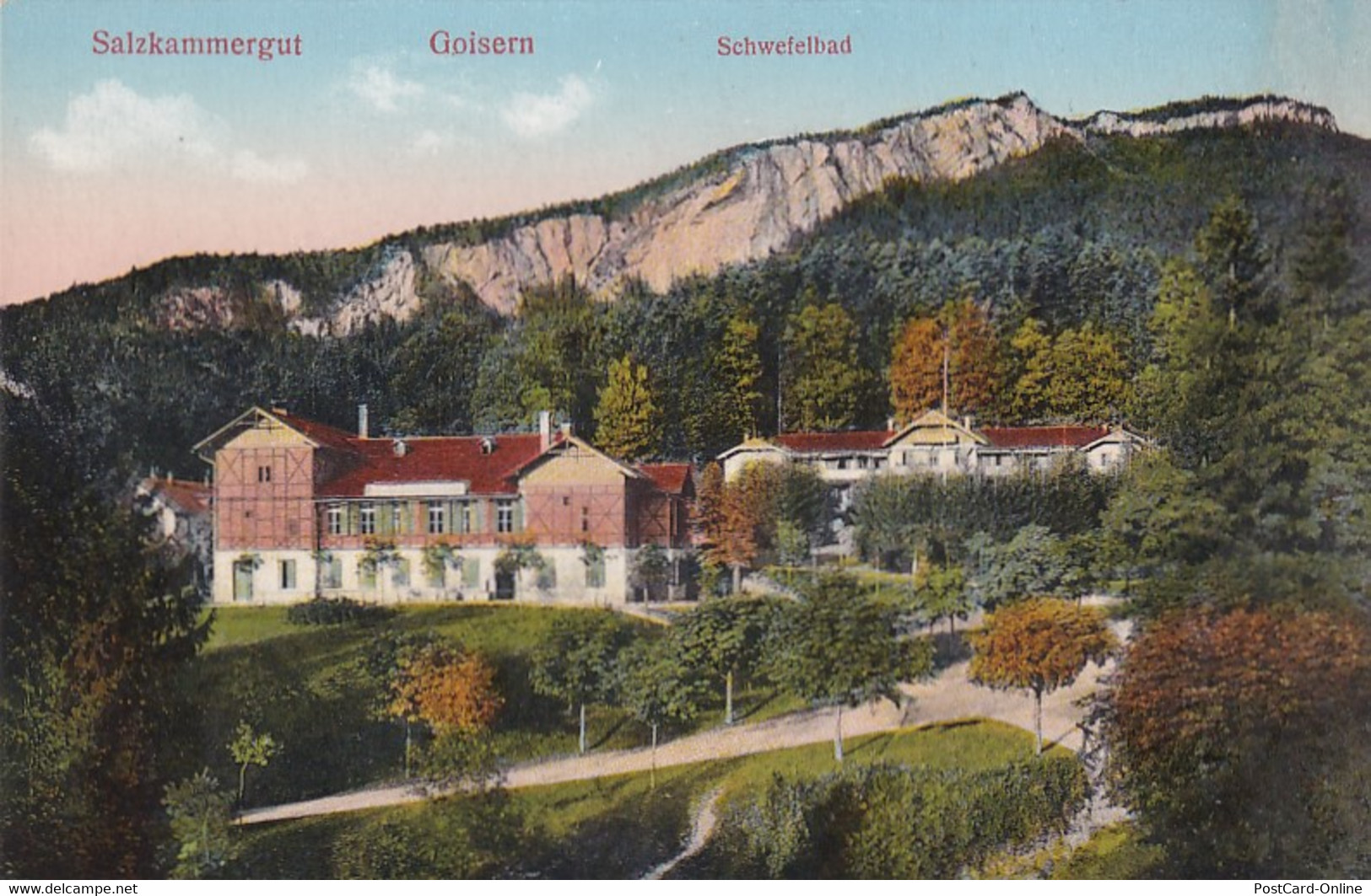 3256 - Österreich - Oberösterreich , Goisern , Schwefelbad , Salzkammergut - Nicht Gelaufen 1925 - Bad Goisern