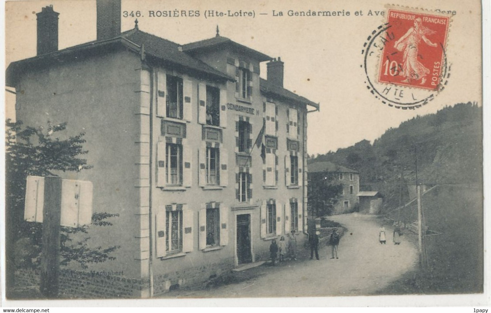 43 - Hte Loire - Rosieres  La Gendarmerie Et Avenue ? - Andere & Zonder Classificatie