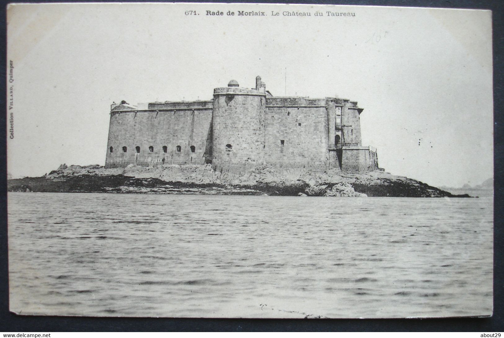 CPA 29 CARANTEC - Rade De MORLAIX . Le Château Du Taureau - Villard 671 Précurseur - Réf. D 09 - Carantec