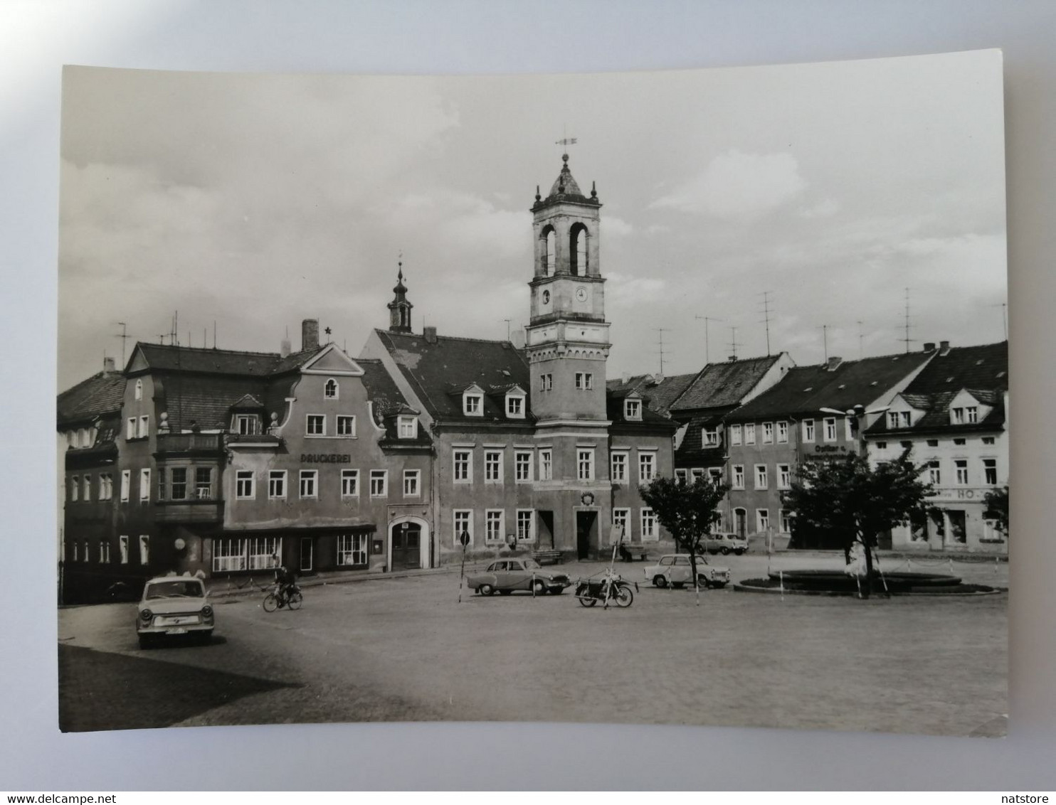 1972..GERMANY..VINTAGE POSTCARD..KONIGSBRUCK ..KARL-MARX-PLATZ UND RATHAUS - Koenigsbrueck