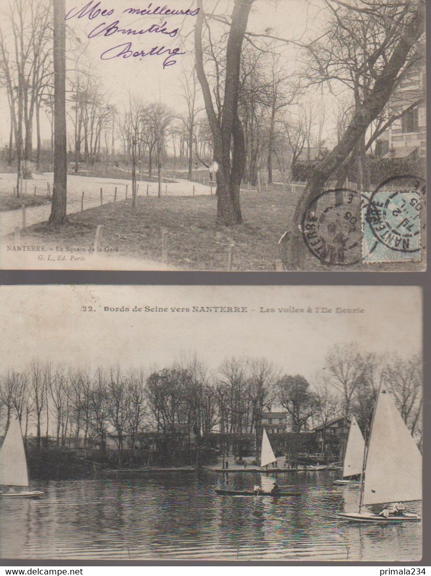 NANTERRE - SQUARE DE LA GARE-LES VOILES A L ILE FLEURIE - Nanterre