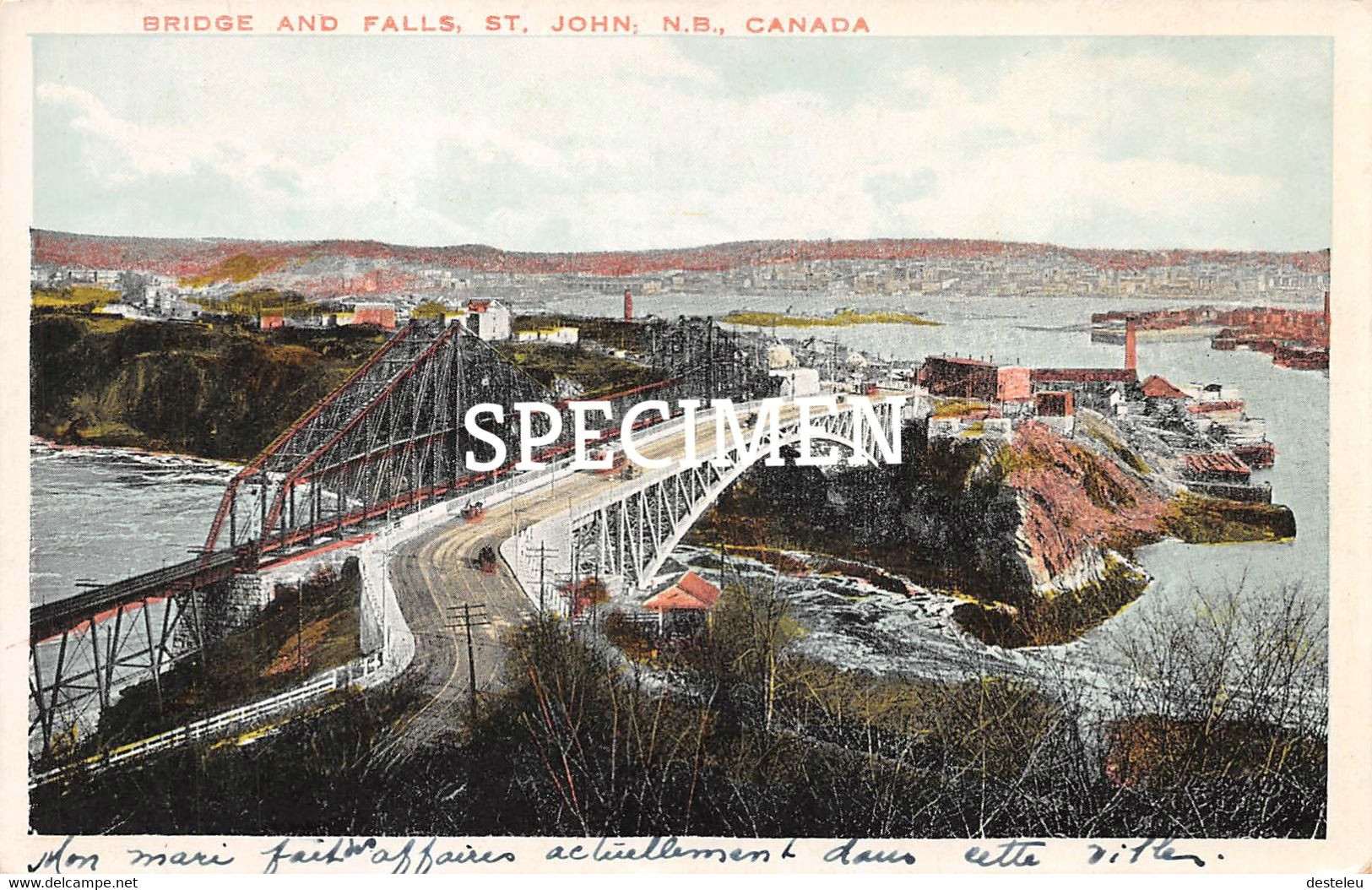 Bridge And Falls - St. John - Canada - St. John