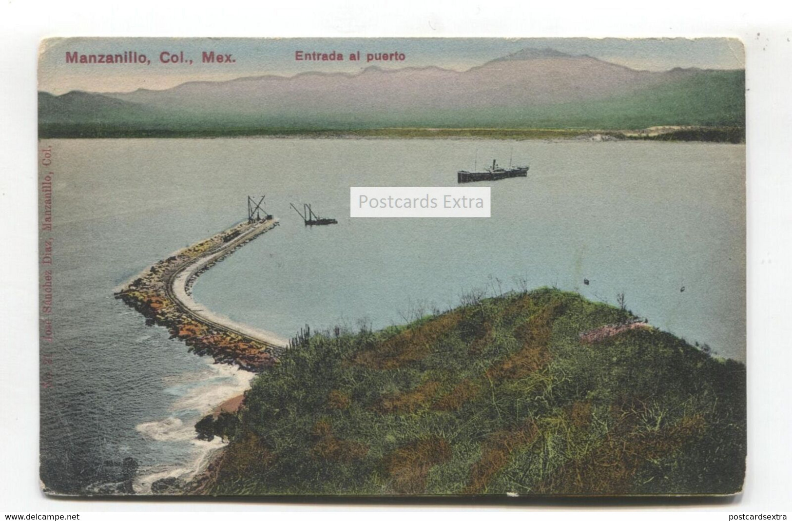 Mexico - Manzanillo - Entrada Al Puerto - Old Postcard - Mexico