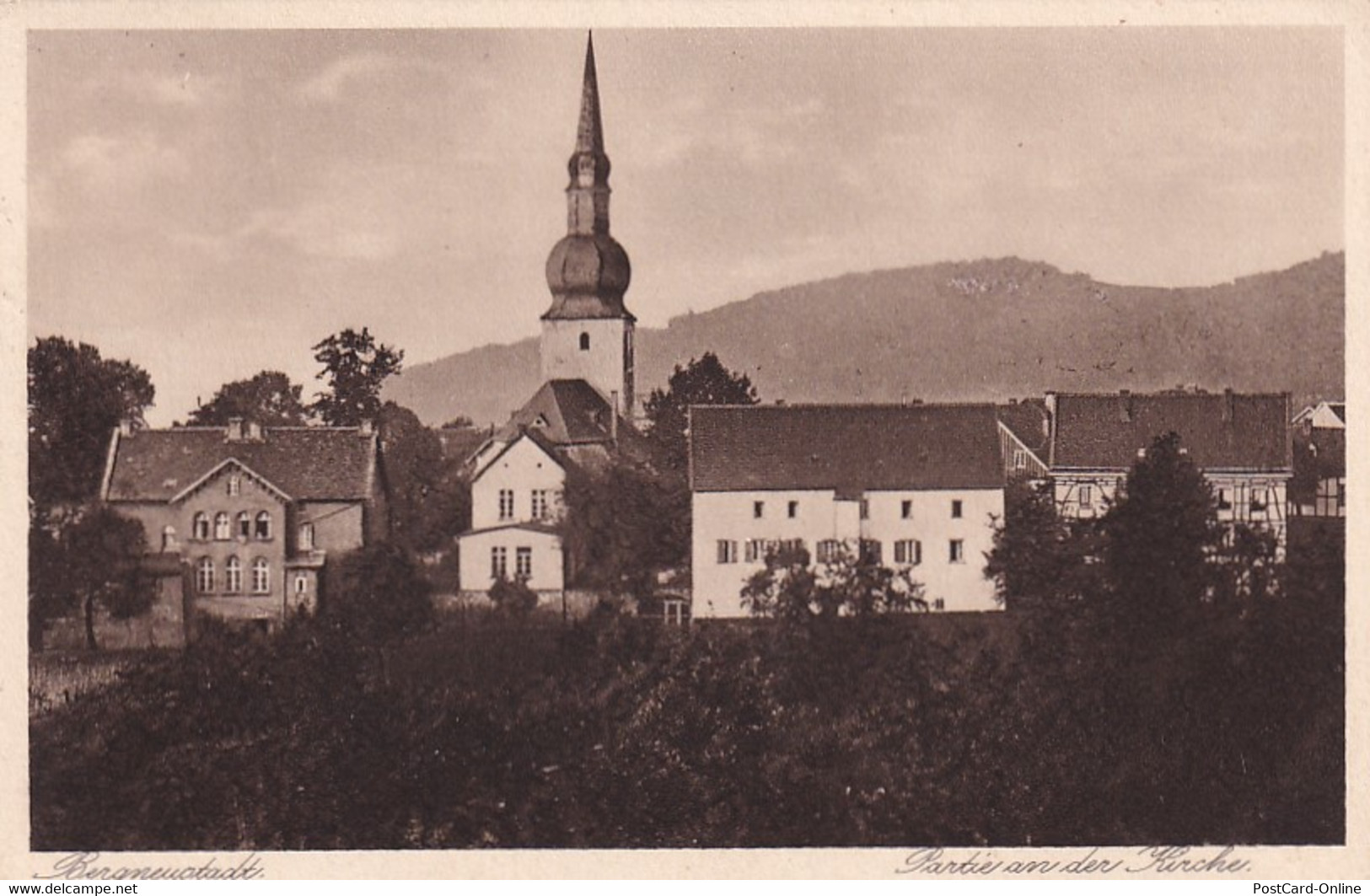 3313 - Deutschland - Bergsteustadt , Partie An Der Kirche - Gelaufen 1932 - Bergneustadt