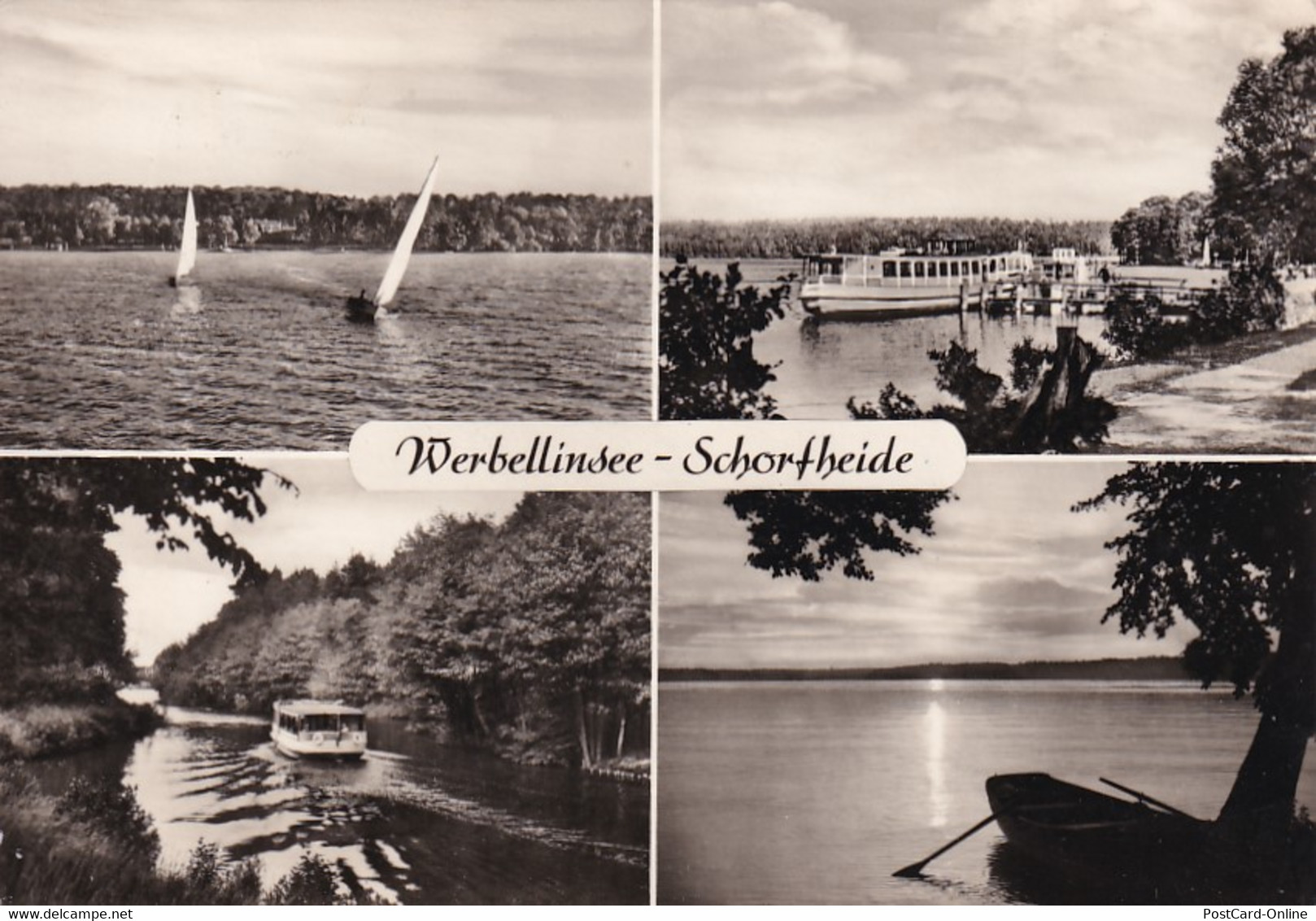 3320 - Deutschland - Werbellinsee , Schorfheide , Boot , Mehrbildkarte - Gelaufen 1969 - Finowfurt