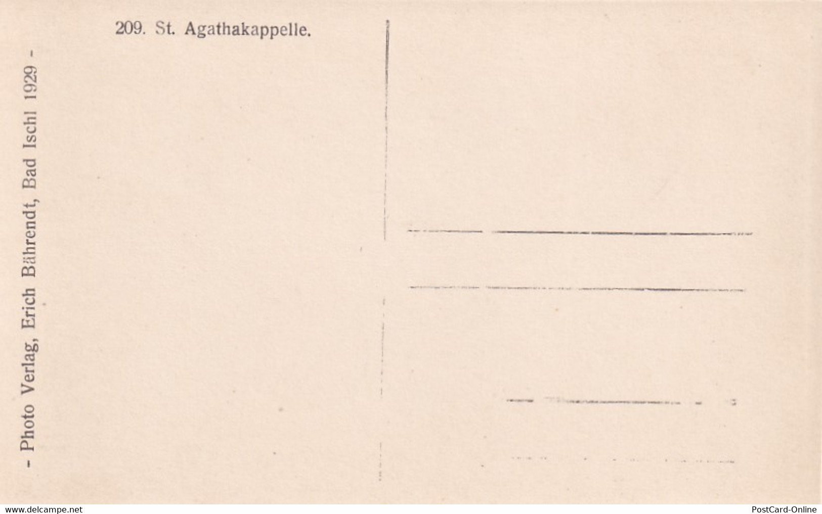 3326 - Österreich - Oberösterreich , Bad Goisern , St. Agathakappelle - Nicht Gelaufen 1929 - Bad Goisern