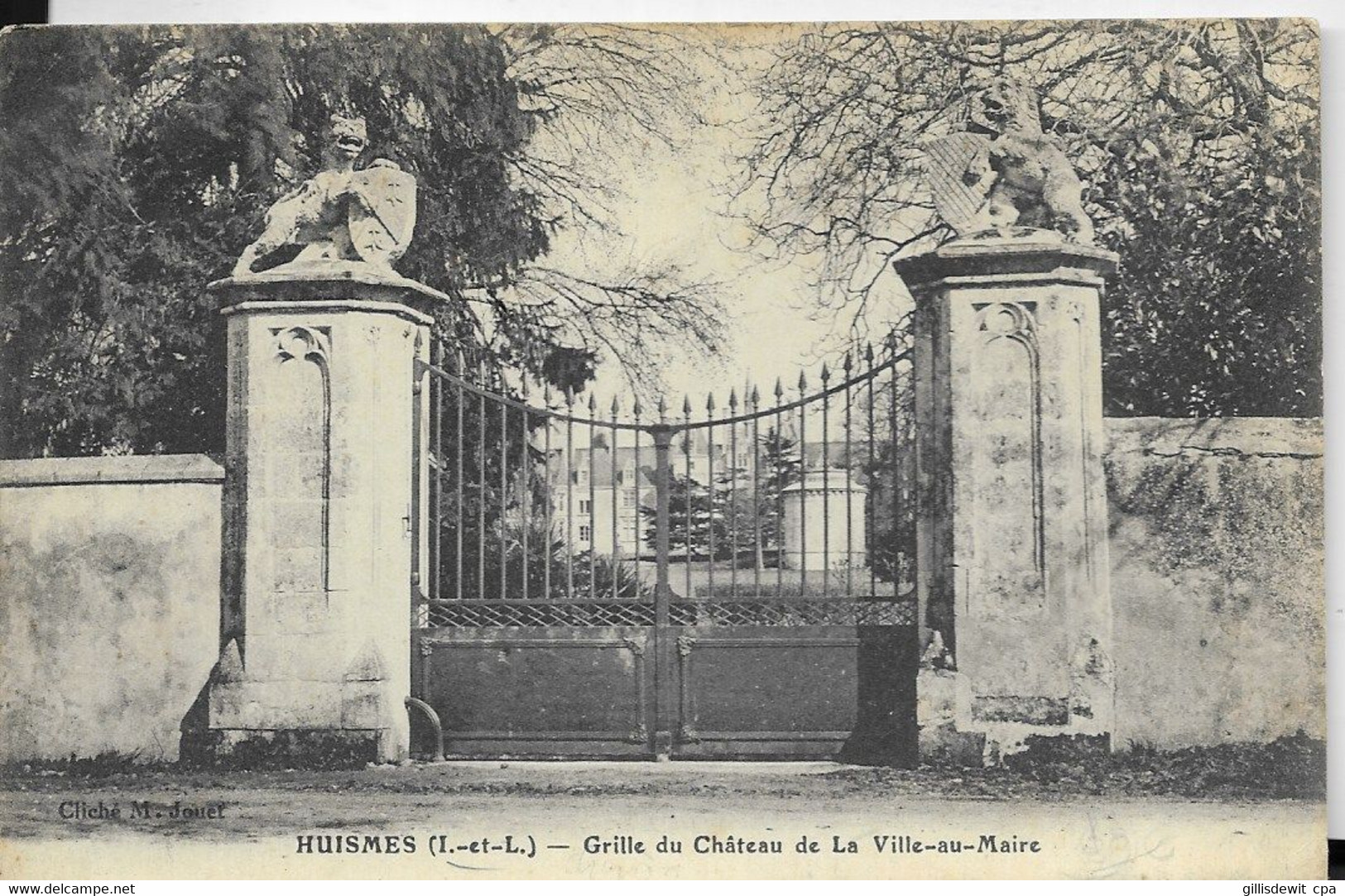 - HUISMES C/ Chinon - Grille Du Château De La Ville Au Maire - Andere & Zonder Classificatie