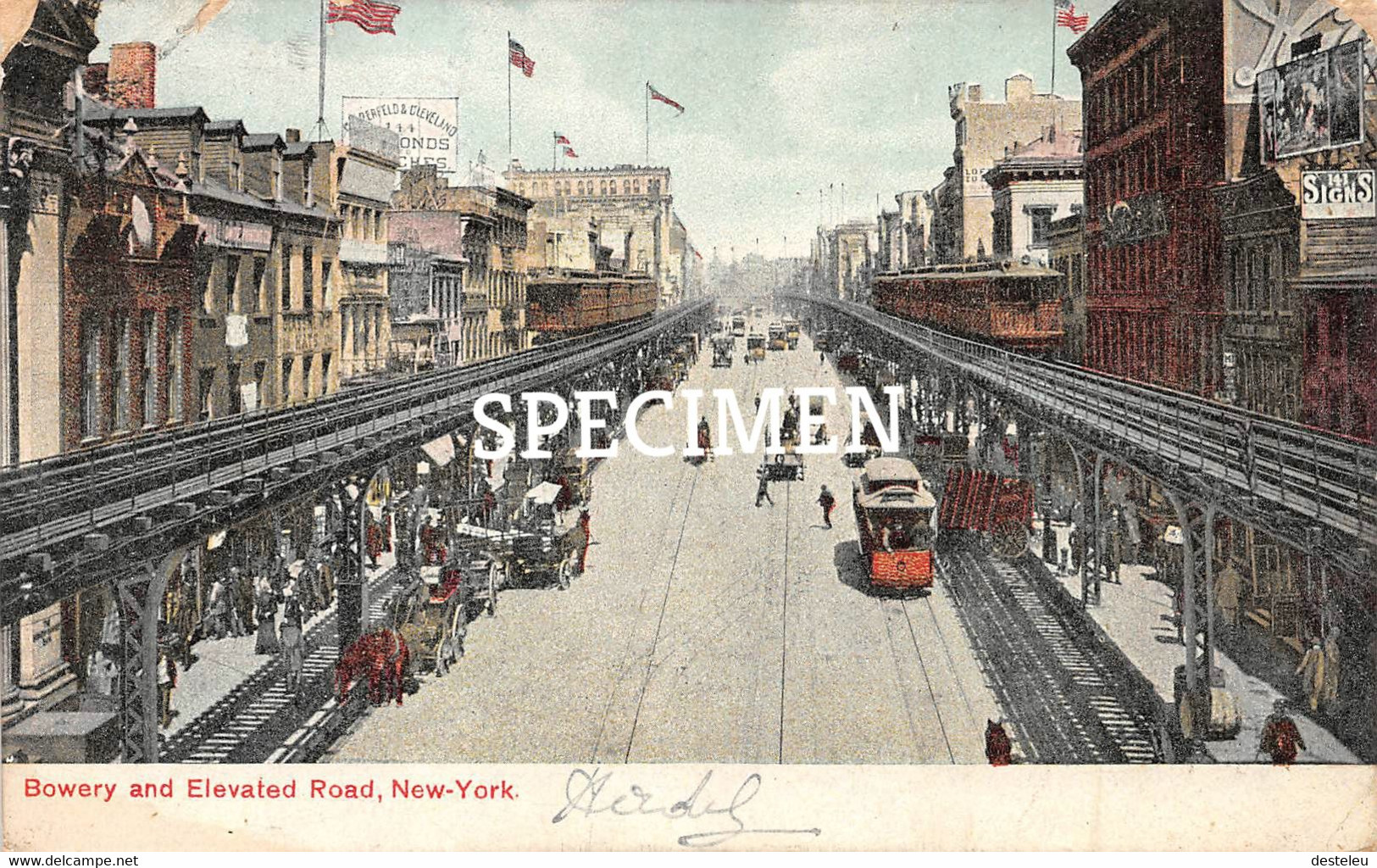 Bowery And Elevated Road - New-York - Union Square