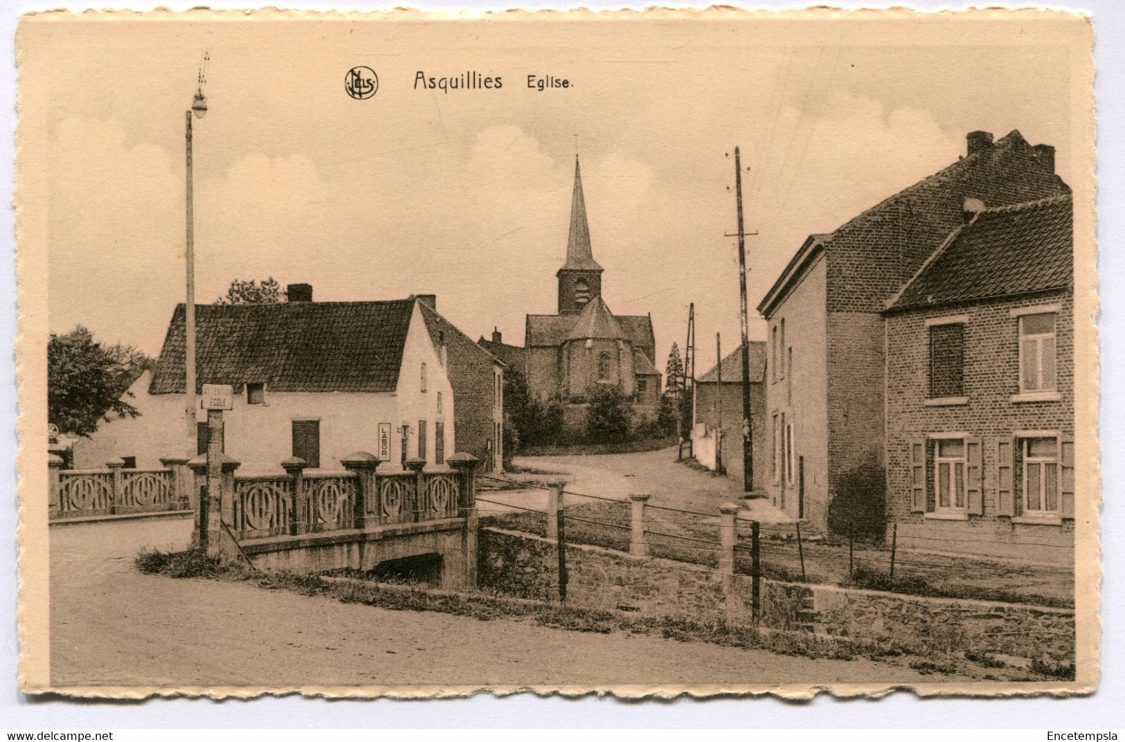 CPA - Carte Postale - Belgique - Asquillies - Eglise (DG15480) - Quévy