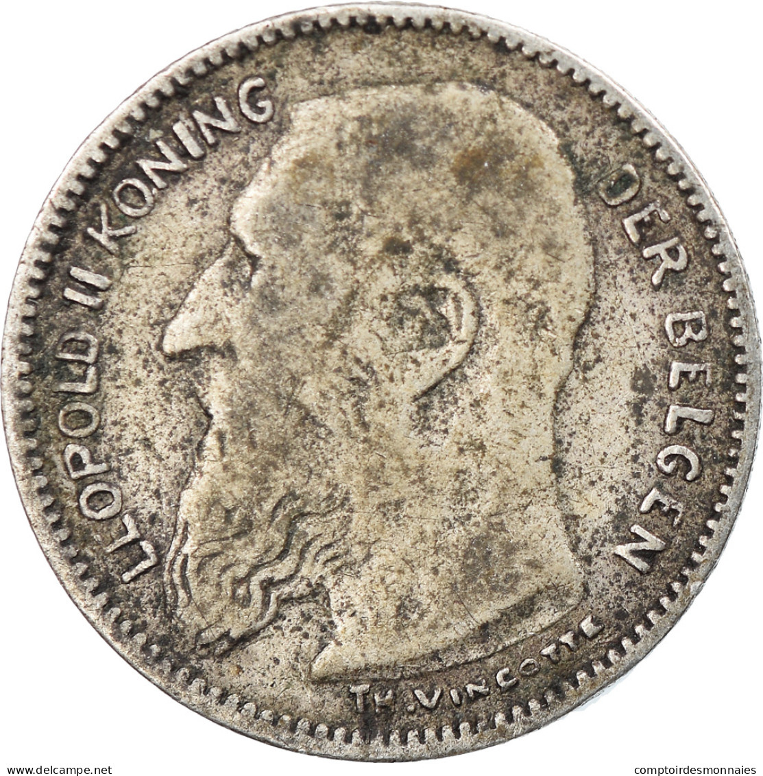 Monnaie, Belgique, 50 Centimes, 1907, TB+, Argent, KM:61.1 - 50 Cents
