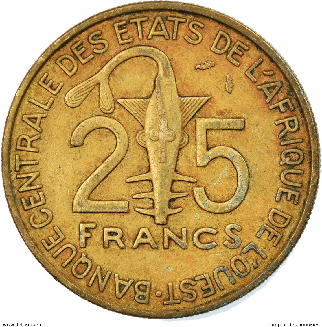 Monnaie, West African States, 25 Francs, 1987, TTB, Aluminum-Bronze, KM:9 - Ivory Coast