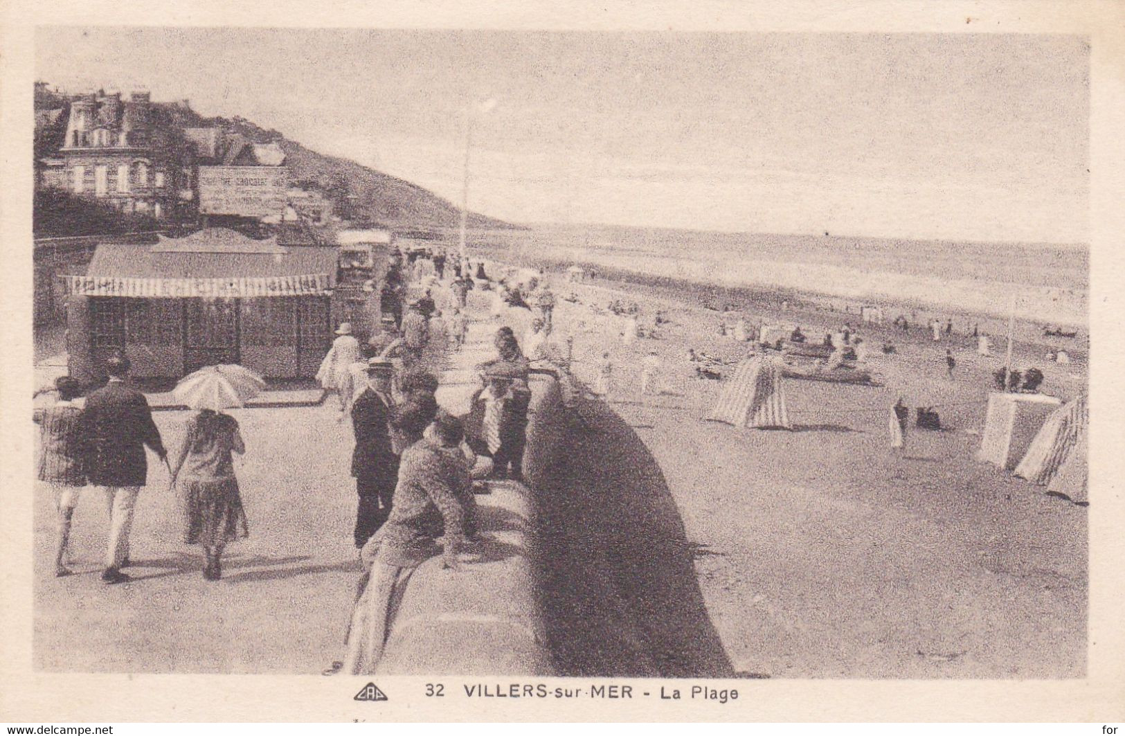 Calvados : VILLERS SUR MER : La Plage : Animée - Villers Sur Mer