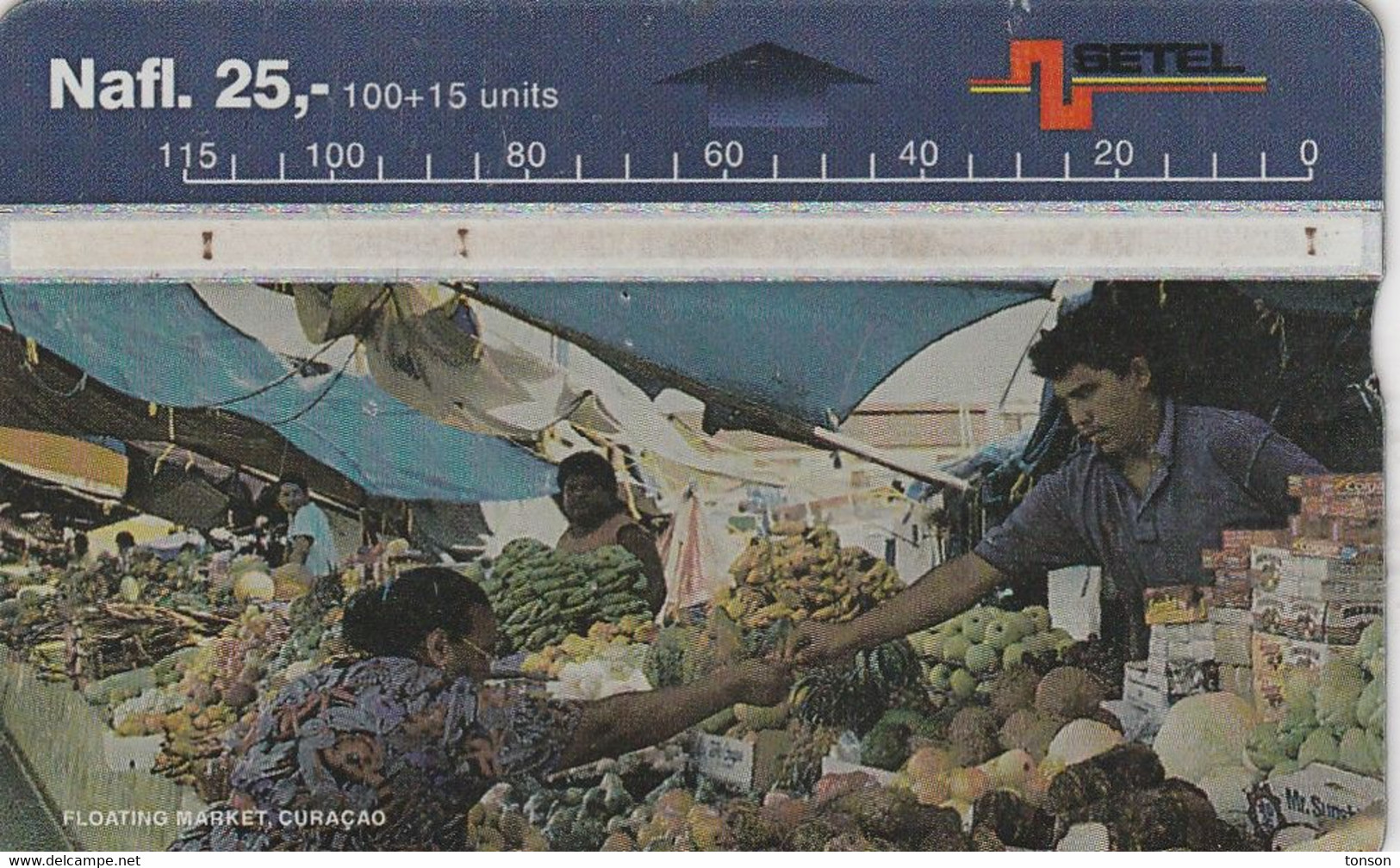 Curacao, CUR-05 (607B), Floating Market, 2 Scans.    Please Read - Antillen (Niederländische)