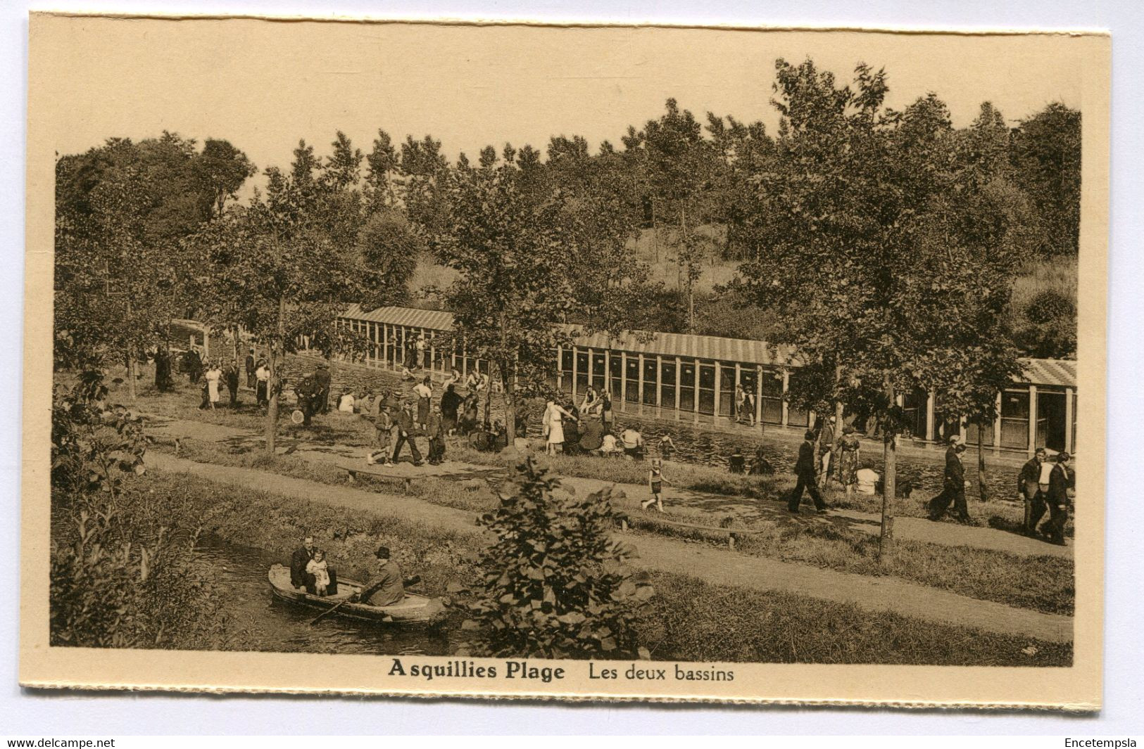 CPA - Carte Postale - Belgique - Asquillies Plage - Les Deux Bassins (DG15486) - Quévy