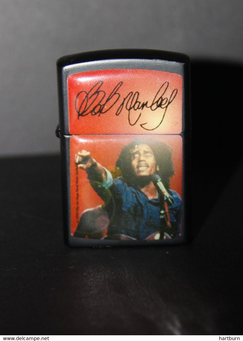 Zippo Bob Marley, Reggae, Jamaica, Nine Miles, Aansteker, Lighter, Fifty-Six Hope Road Music Limited 1999 (DOOS 25) - Zippo