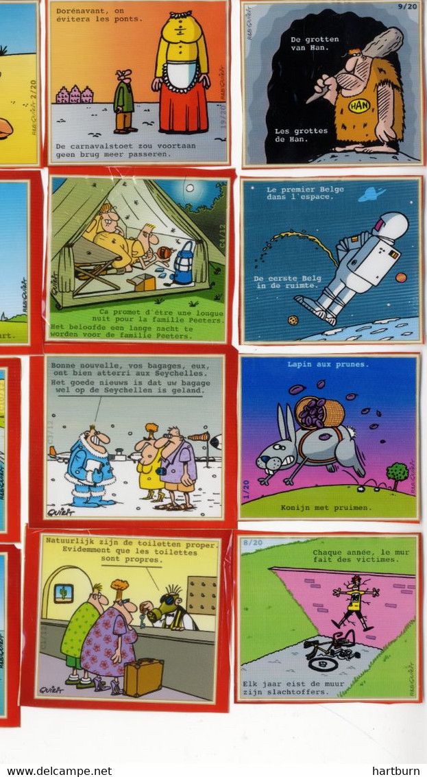 Verpakking Pakje Sigaretten, BELGA FILTER ROOD 6 X 5.5 Cm. Materie In Plastic....Jaren 90. Cartoon Tweetalig (DOOS 25) - Andere & Zonder Classificatie