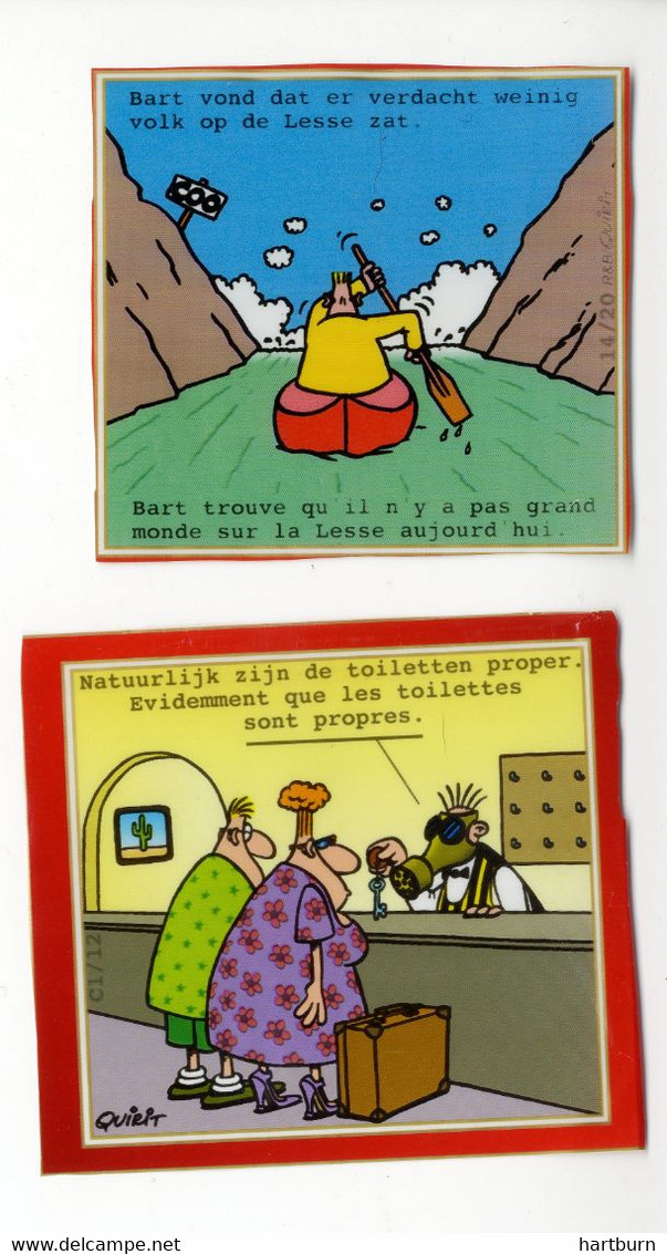 Verpakking pakje sigaretten, BELGA FILTER ROOD 6 X 5.5 cm. Materie in plastic....Jaren 90. Cartoon tweetalig (DOOS 25)