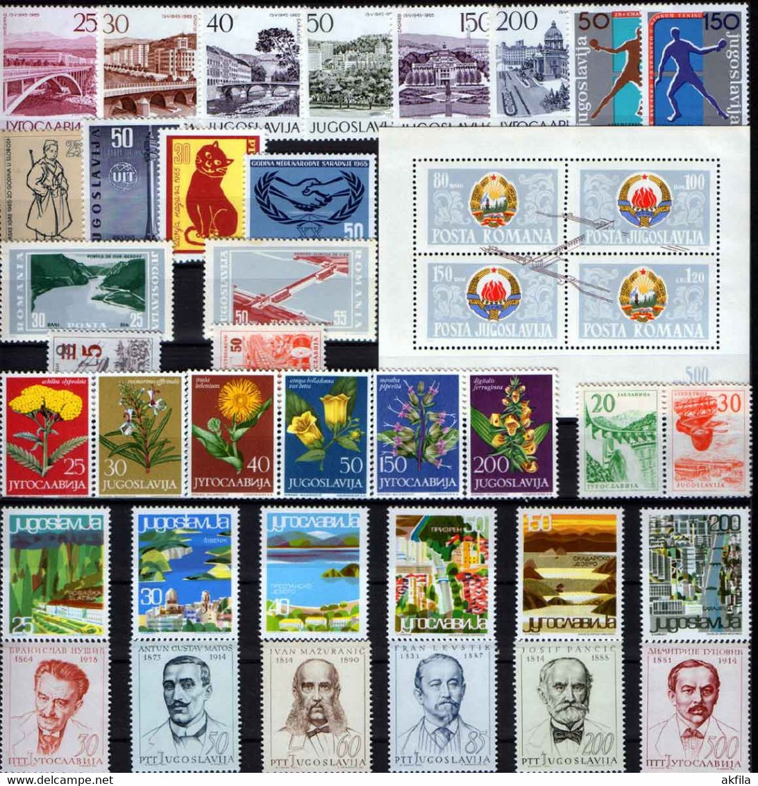 Yugoslavia 1965 Complete Year, MNH (**) - Años Completos