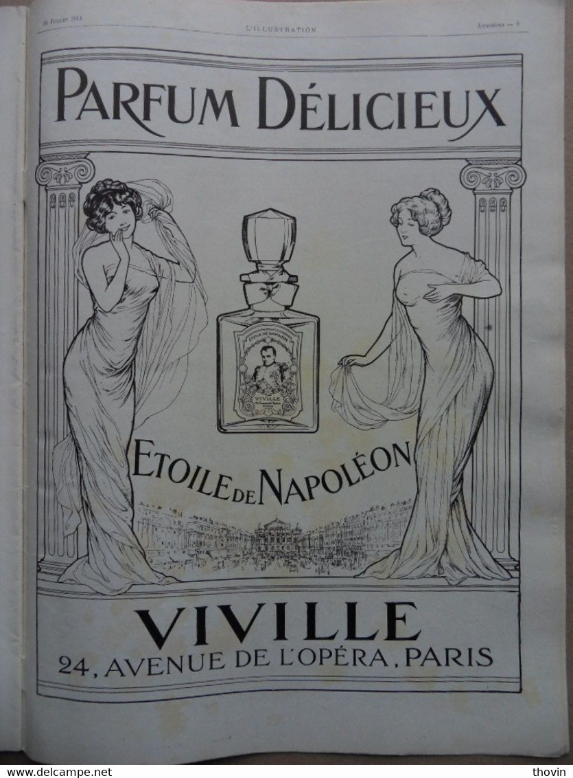 NOMBREUSES PUBLICITES-L ILLUSTRATION N°3725-18 JUILLET 1914