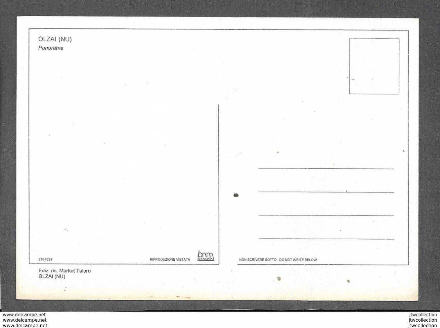 Olzai (NU) - Non Viaggiata - FORMATO 12x17 - Other & Unclassified