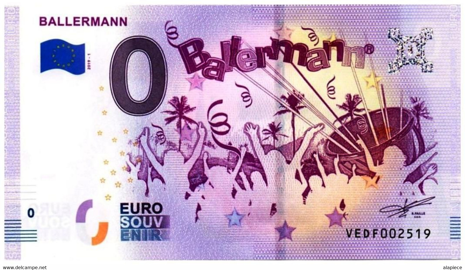Billet Touristique - 0 Euro - Espagne - Ballermann - (2019-1) - Essais Privés / Non-officiels