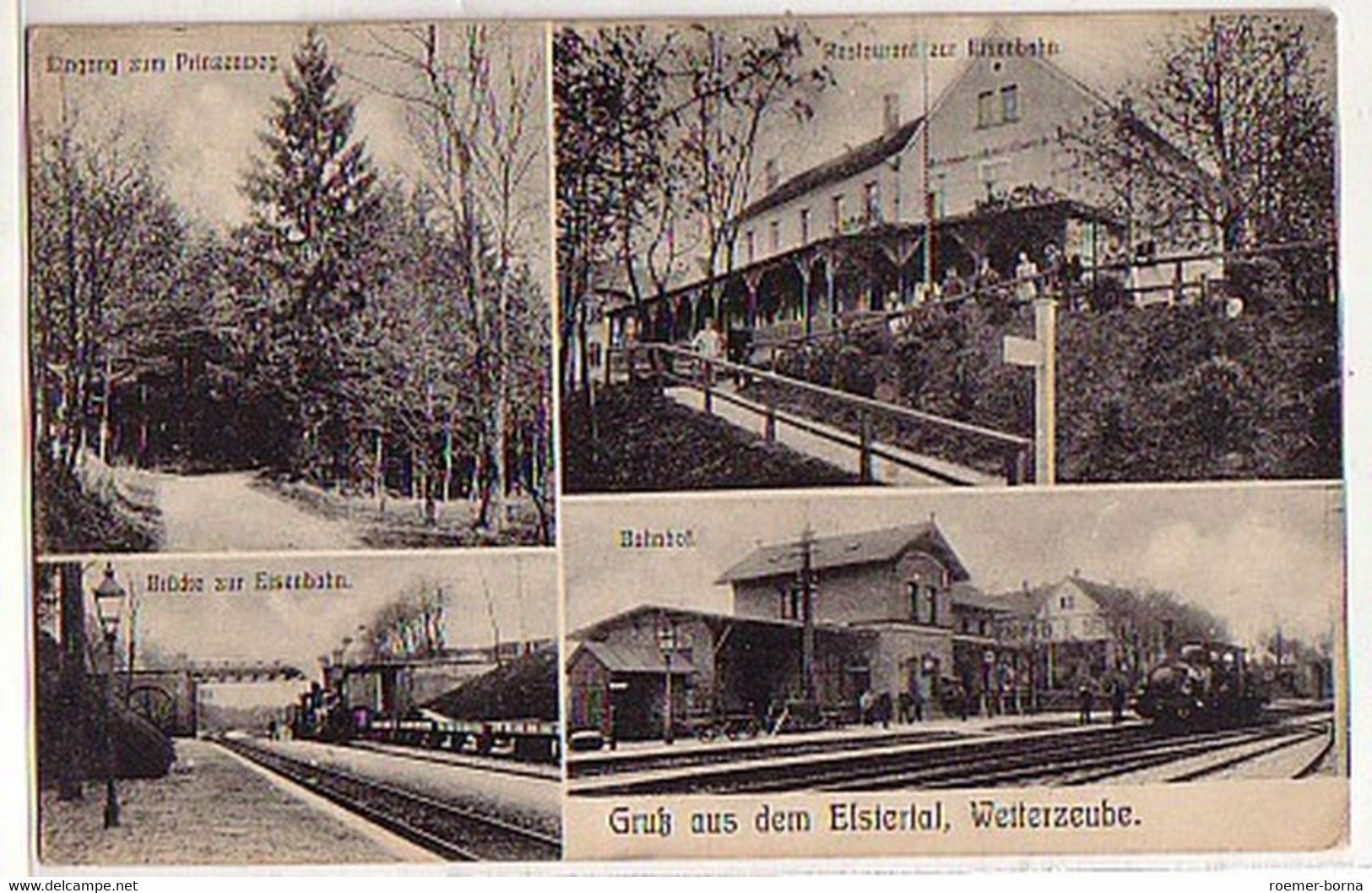 04024 Ak Gruss Aus Elstertal Wetterzeube 1923 - Andere & Zonder Classificatie