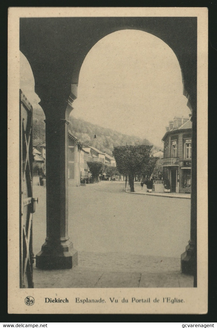 DIEKIRCH ESPLANADE  VU DU PORTAIL DE L'EGLISE - Diekirch