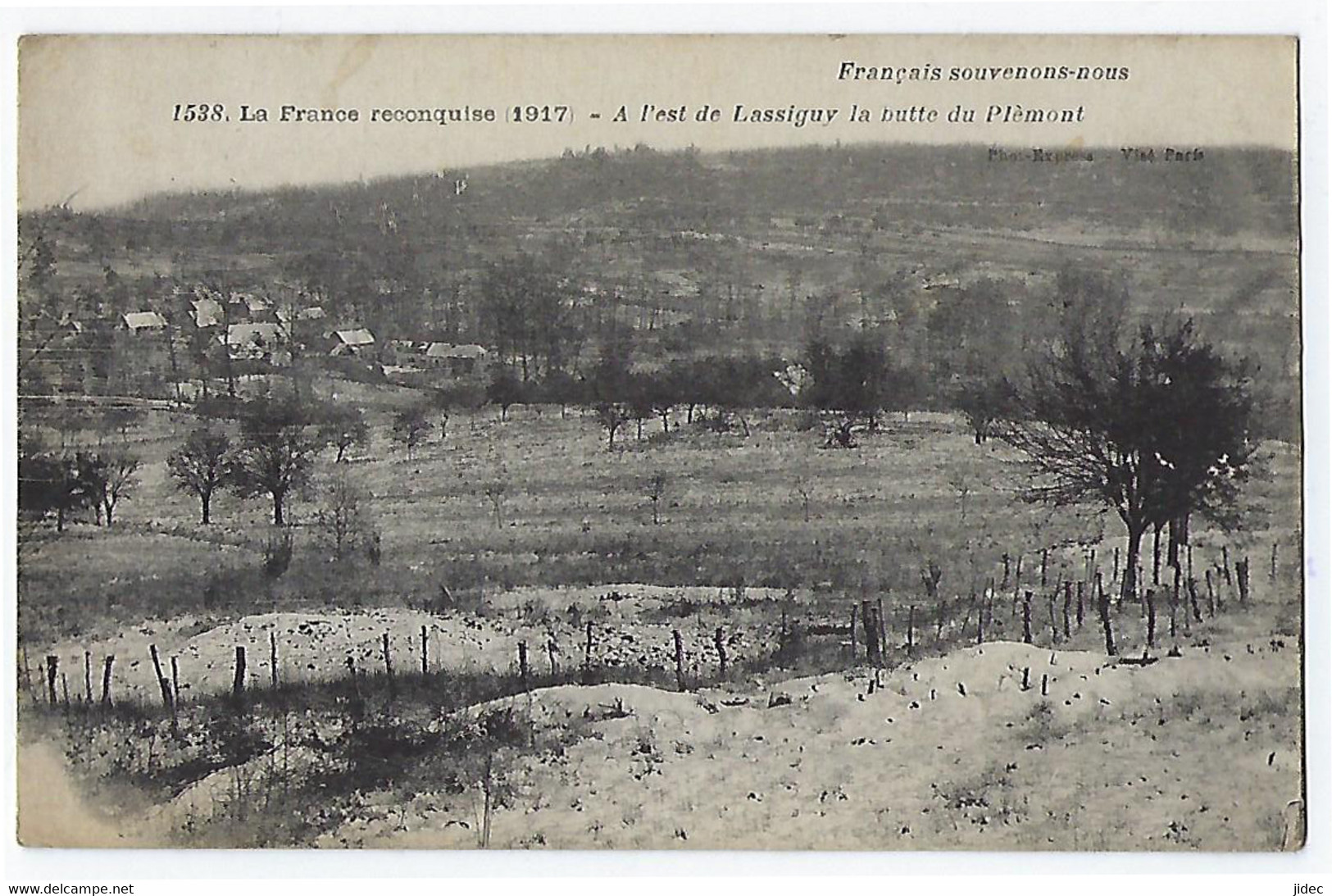 CPA 60 Oise Lassigny La Butte Du Plèmont Près De Noyon Thiescourt Roye Sur Matz Thiescourt Dives Candor Lagny Amy - Lassigny