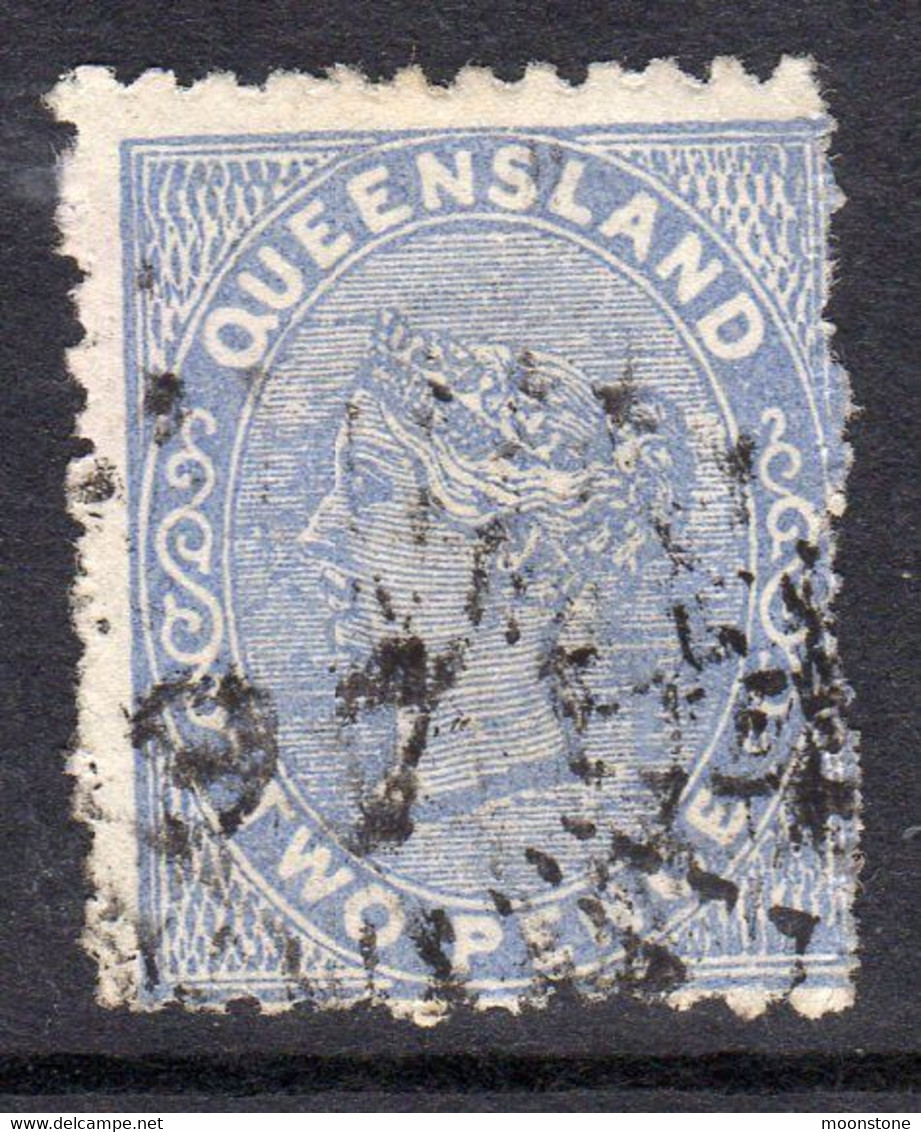 Australia Queensland 1879 2d Blue, Die I, Used, SG 137 - Used Stamps