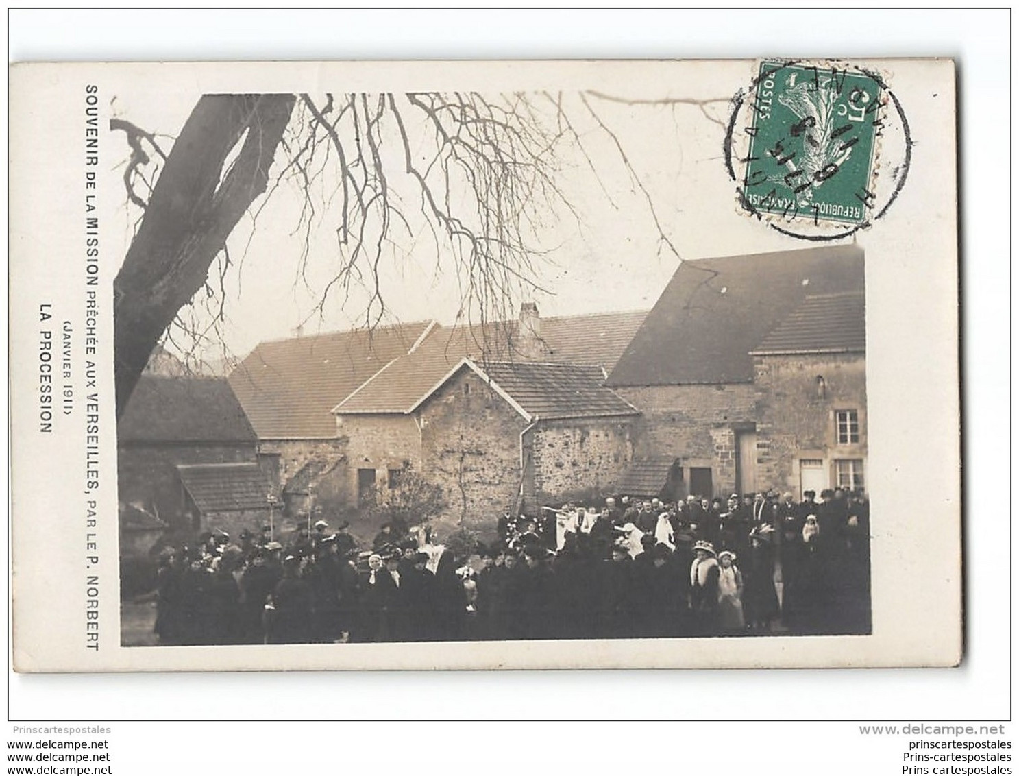 CPA 52 Carte Photo Longeau Souvenir De La Mission Prechée Aux Verseilles Par Le P Norbert - Le Vallinot Longeau Percey