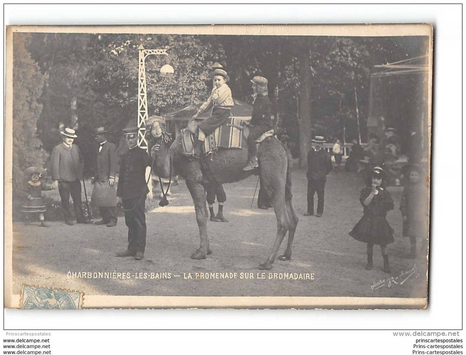 CPA 69 Carte Photo Charbonnieres Les Bains Promenade Sur Le Dromadaire - Charbonniere Les Bains