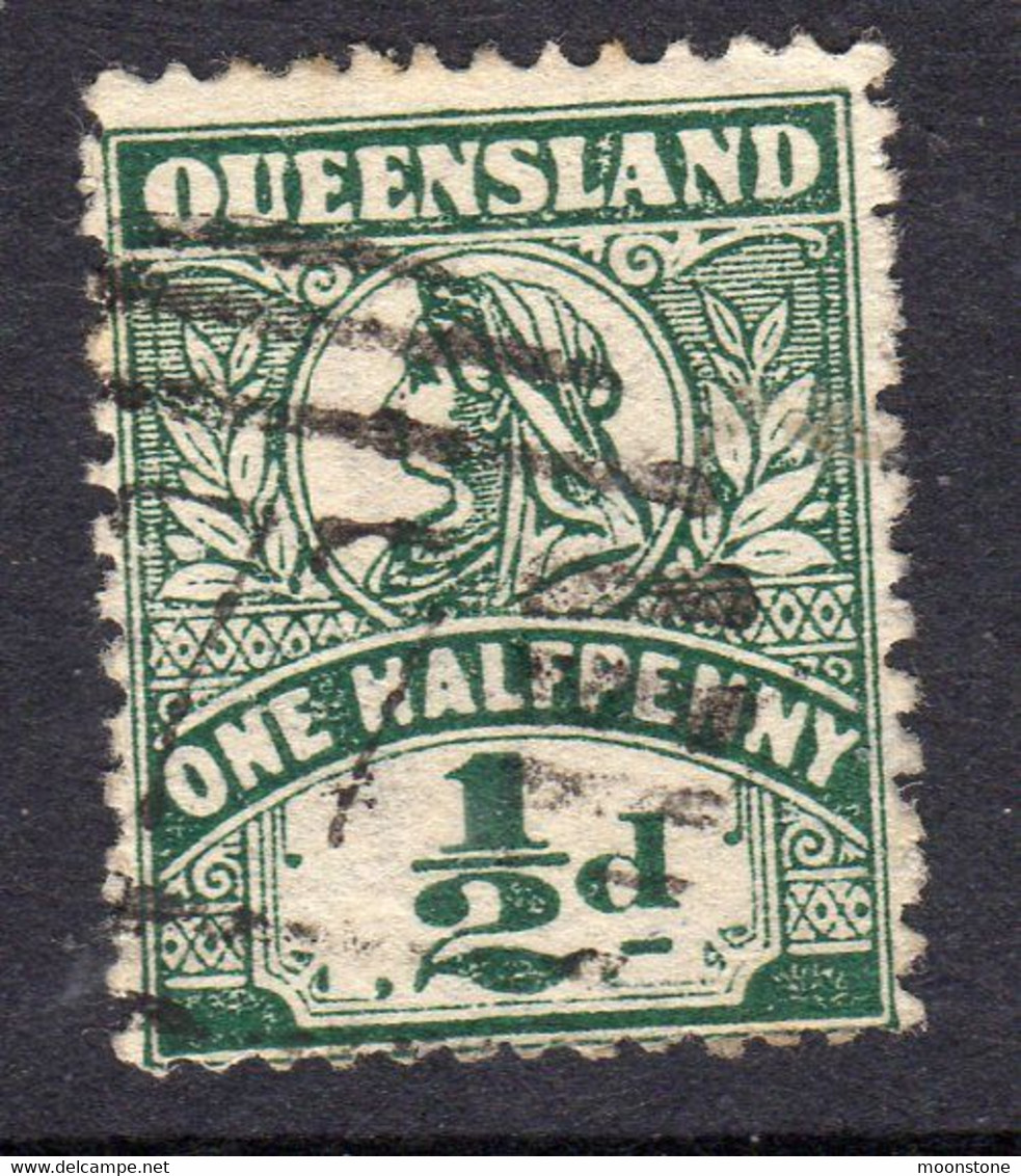 Australia Queensland 1899-1906 ½d Deep Green, Used, SG 262 - Usati