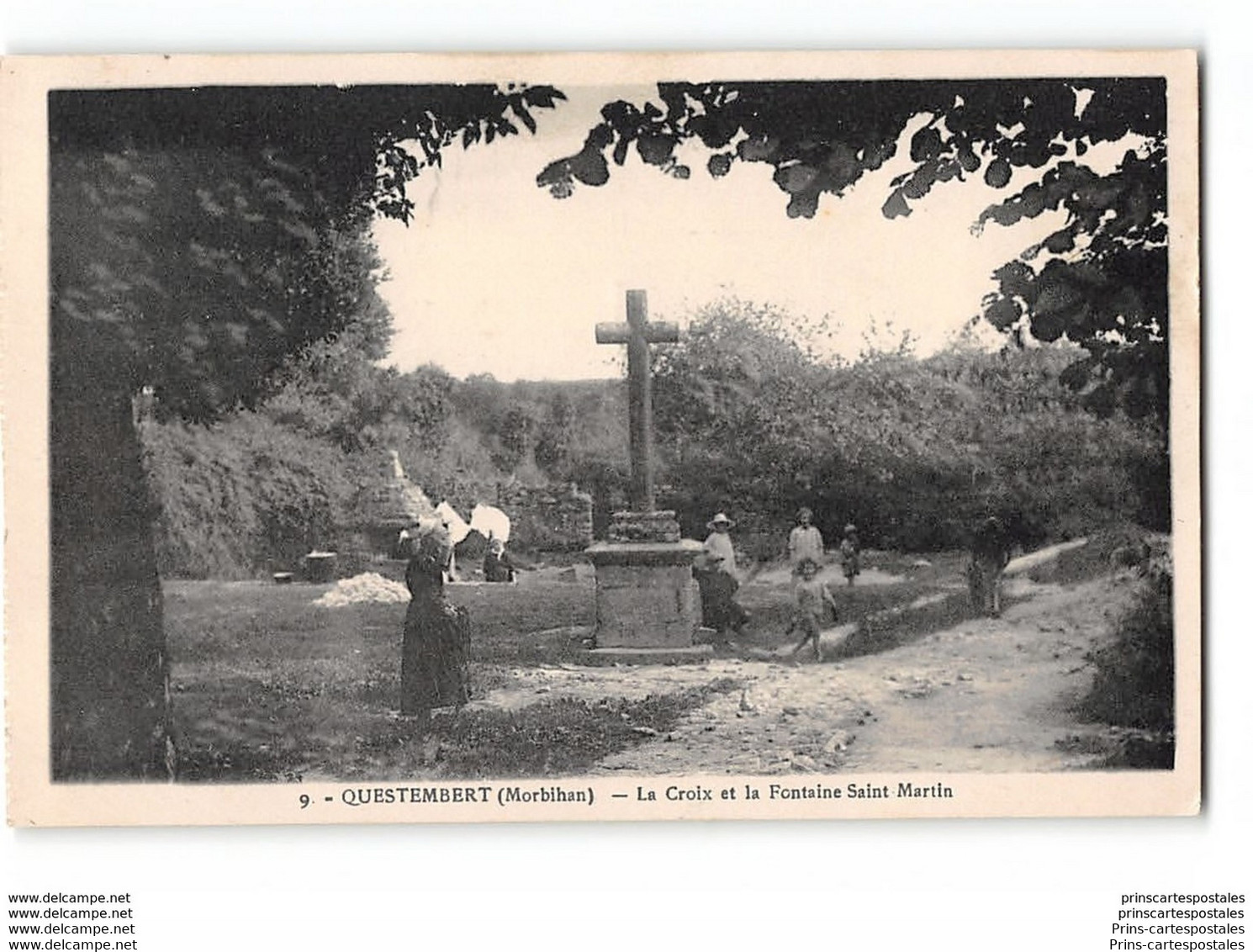 CPA 56 Questembert La Croix Et La Fontaine St Martin - Questembert