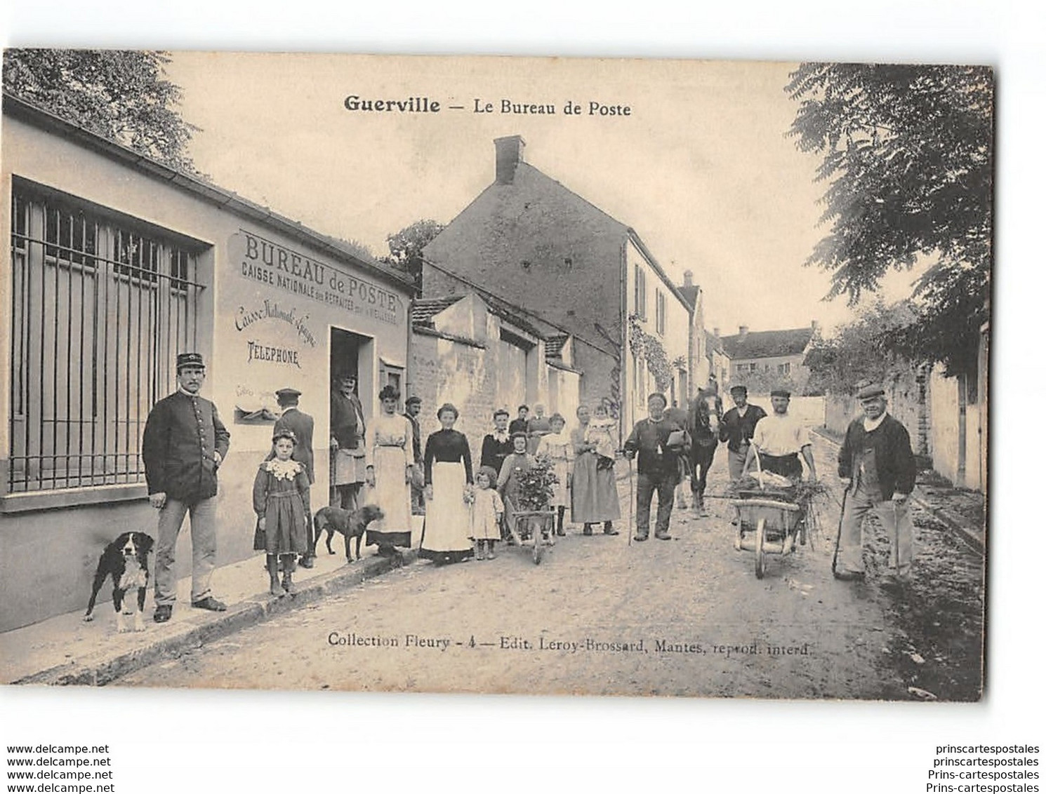 CPA 78 Guerville Bureau De Poste - Guerville