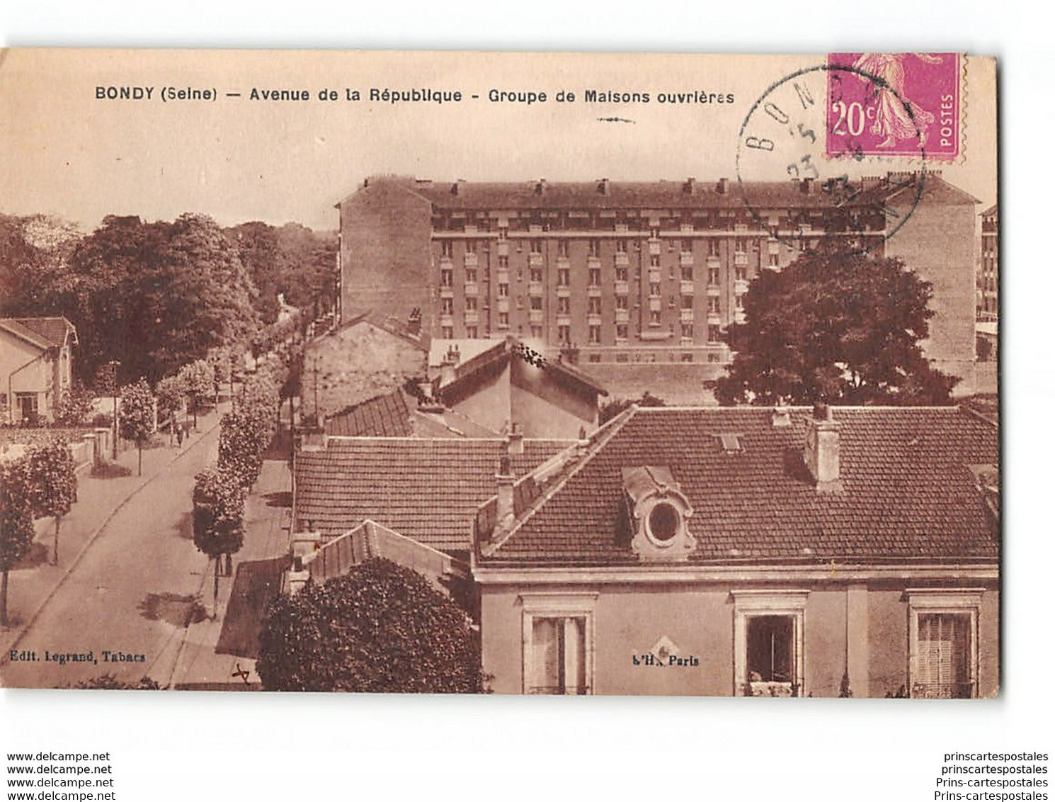 CPA 93 Bondy Avenue De La Republique Groupe De Maisons Ouvrieres - Bondy