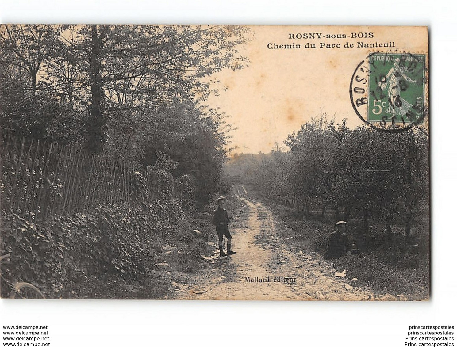 CPA 93 Rosny Sous Bois Chemin Du Parc De Nanteuil - Rosny Sous Bois