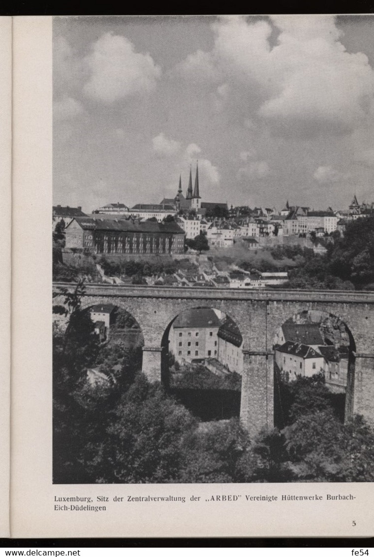 ° WW2 ° STAHL AUS LUXEMBURG ° ACIER AU LUXEMBOURG ° Ein Bildbuch Der Arbed Von Heinrich Hoffmann 1942  ° - Biographies & Mémoirs