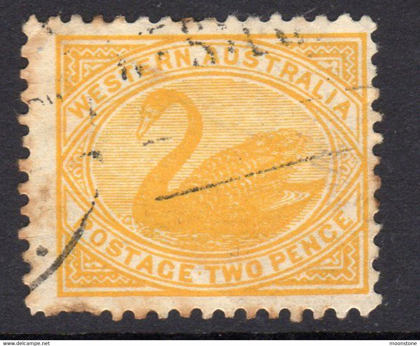 Australia Western Australia 1905-12 2d Yellow Swan, Used, SG 140 - Usados