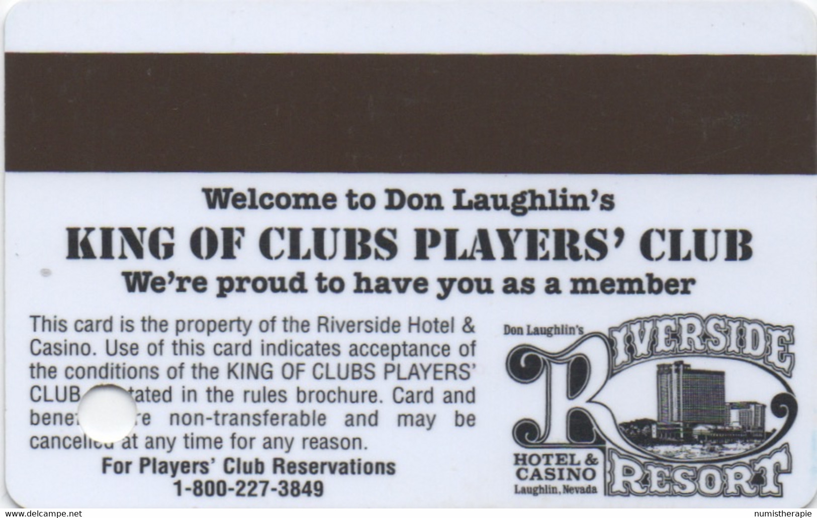 Riverside Resort & Casino : Laughlin NV - Tarjetas De Casino