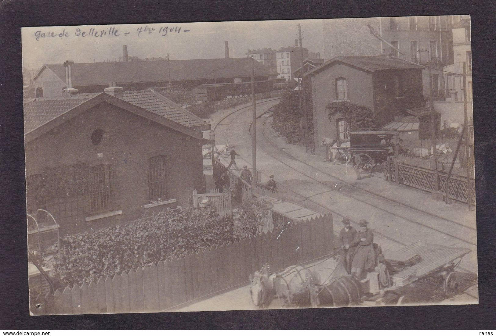 CPA [54] Meurthe Et Moselle Belleville Gare Chemin De Fer Carte Photo Non Circulé - Autres & Non Classés