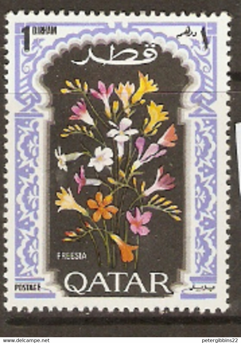 Qatar  1970  SG  325  Fresias   Mounted Mint - Qatar