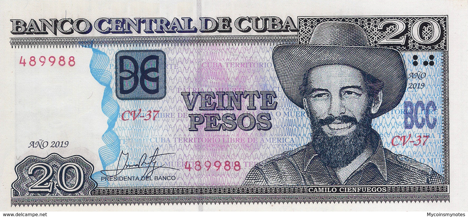 CUBA 20 Pesos, 2019, P-NEW, (not Listed In Catalog), UNC - Cuba