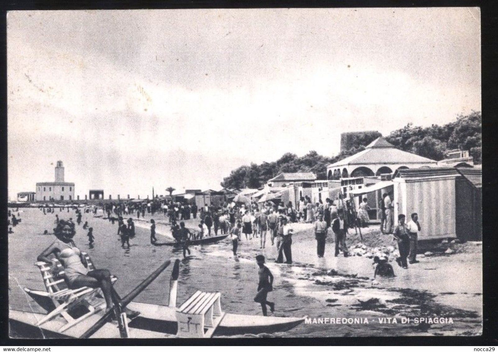 MANFREDONIA - FOGGIA - 1951 - VITA DI SPIAGGIA - ANIMATISSIMA! - Manfredonia