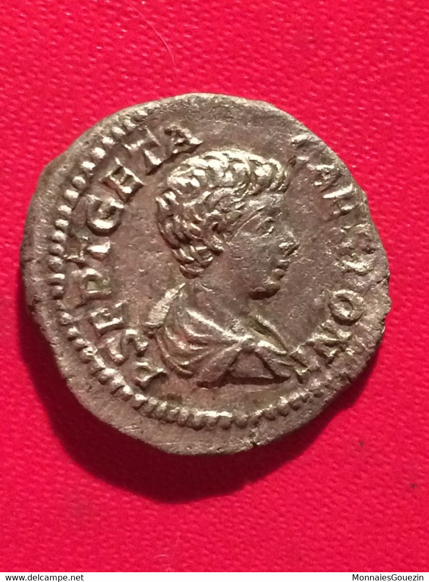 Romaine - Denier Geta - Revers Noblesse, 2ème Officine 2542 - The Severans (193 AD To 235 AD)