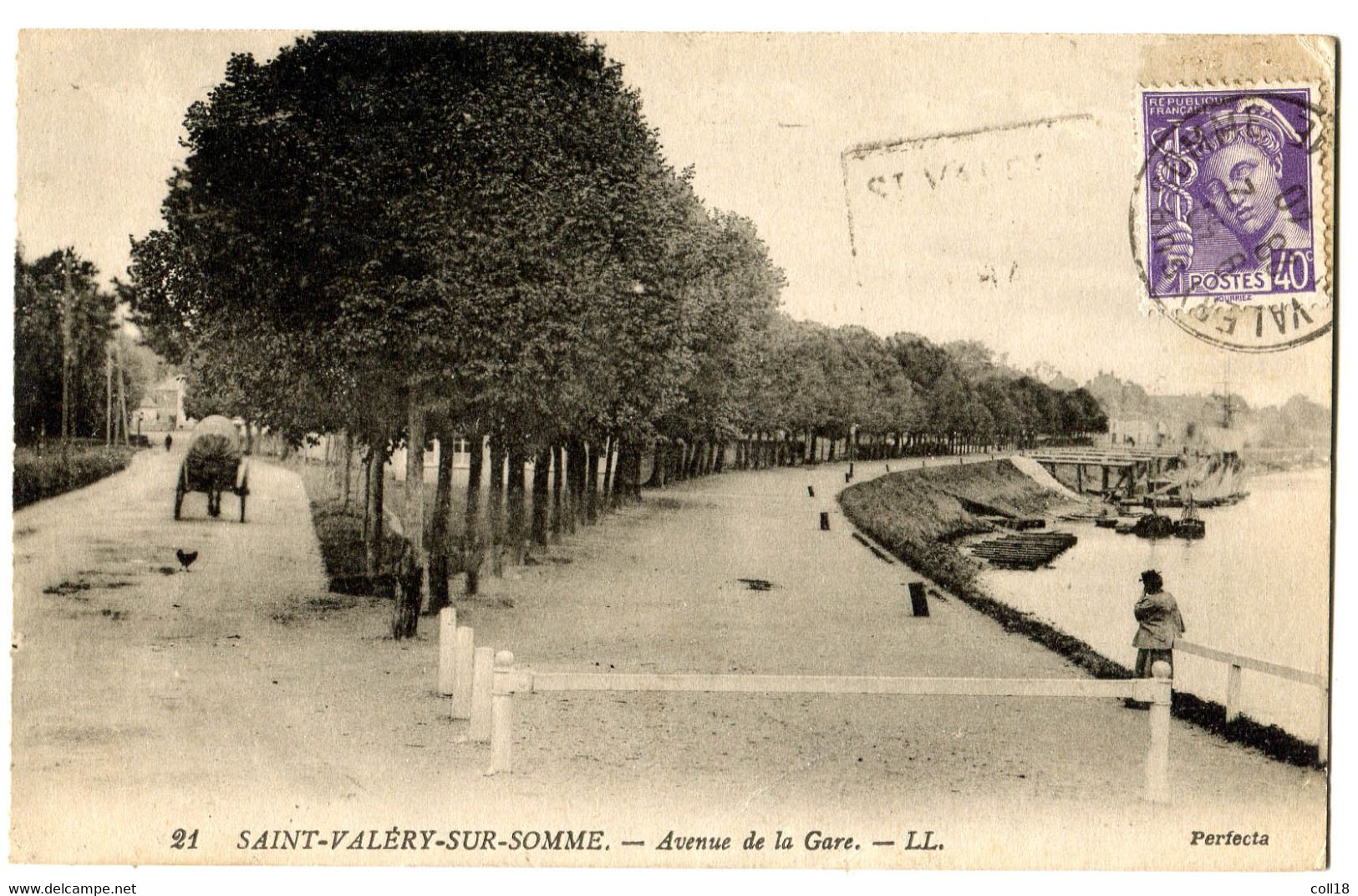 CPA 80 SAINT VALERY SUR SOMME Avenue De La Gare - Saint Valery Sur Somme