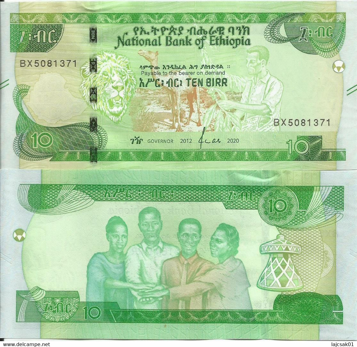 Ethiopia 10 Birr 2020. UNC - Aethiopien