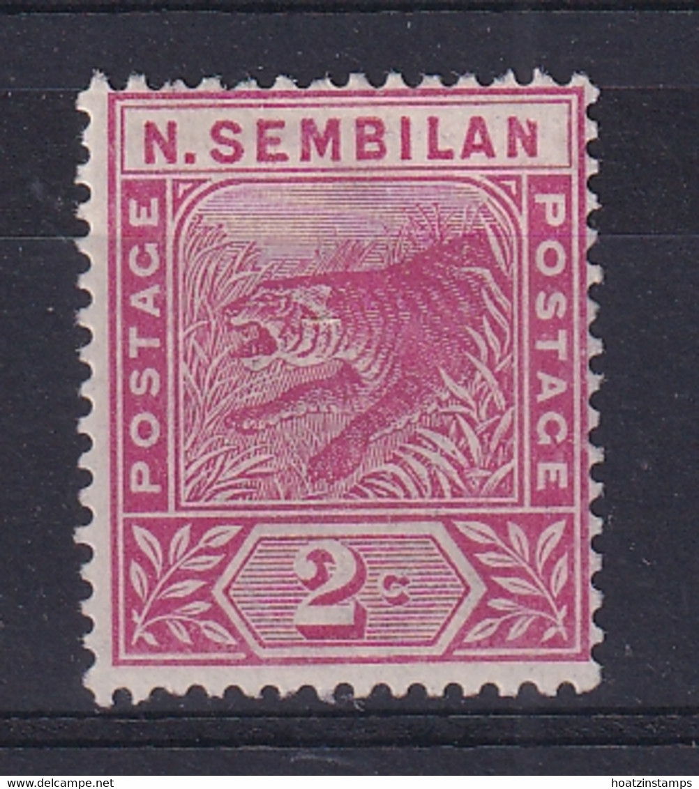 Negri Sembilan: 1891/94   Tiger    SG3a    2c   [short 'N']  MH - Negri Sembilan