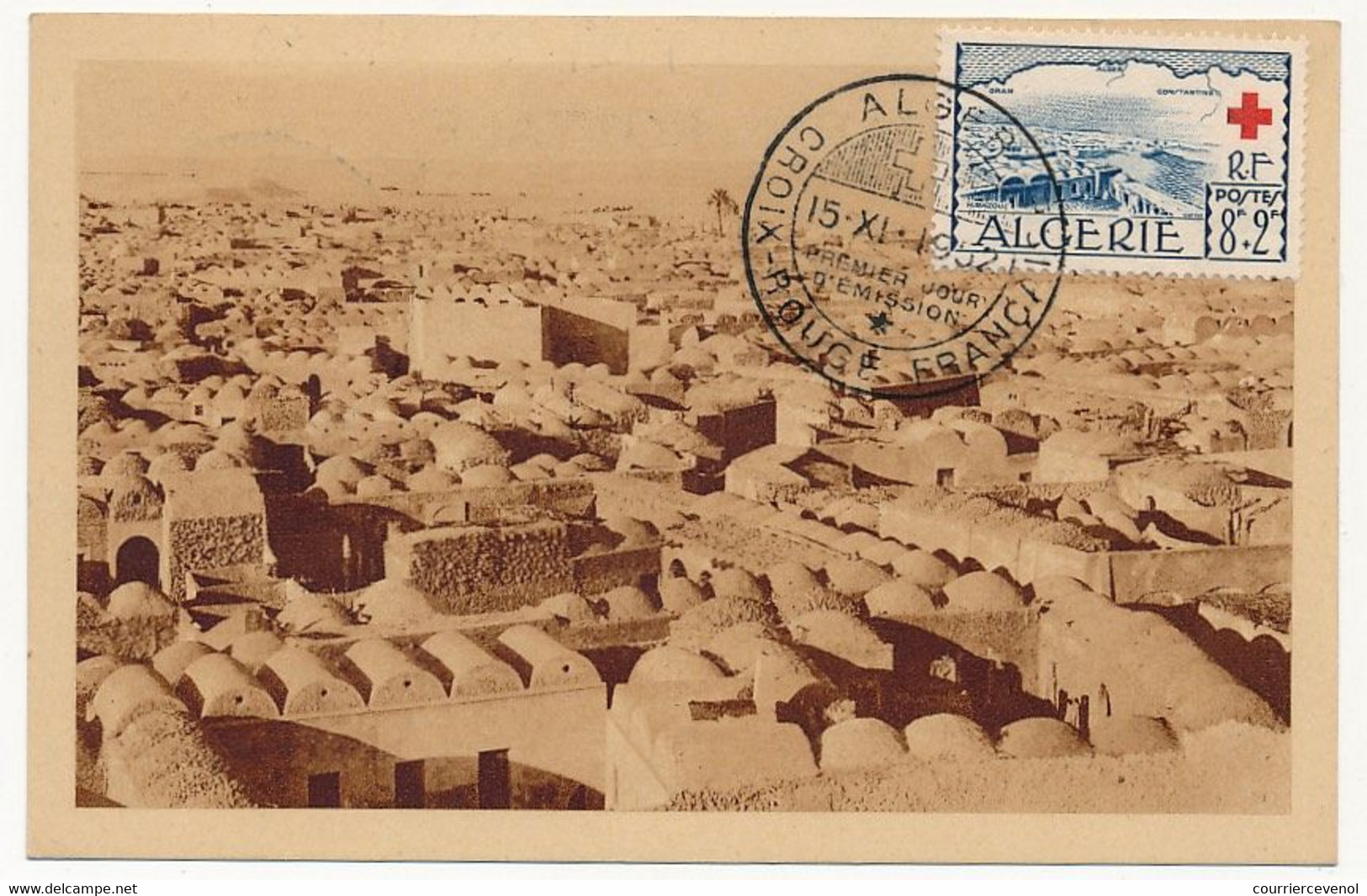 ALGERIE - 2 Cartes Maximum - Croix Rouge 1952 - M'ZAB Bou Noura Et El-NOUED - Ed Maximaphiles Algériens - Tarjetas – Máxima