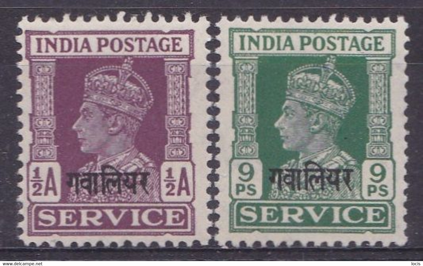 INDIA 1942 MNH** - Overprint - Gwalior