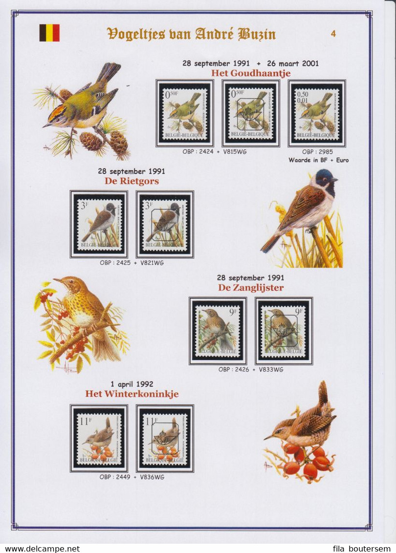 Vogeltjes Van Buzin / Oiseaux De Buzin/ Birds Of Buzin 1985-2010 - 1985-.. Birds (Buzin)
